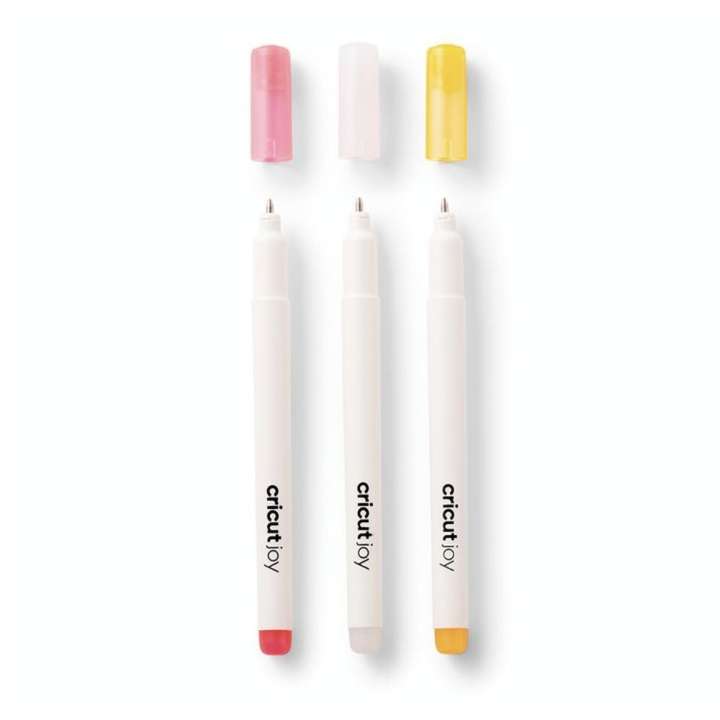 Stylo Encre Gel Opaque 3 pcs Rose Orange Blanc - Cricut - Rougier et Plé