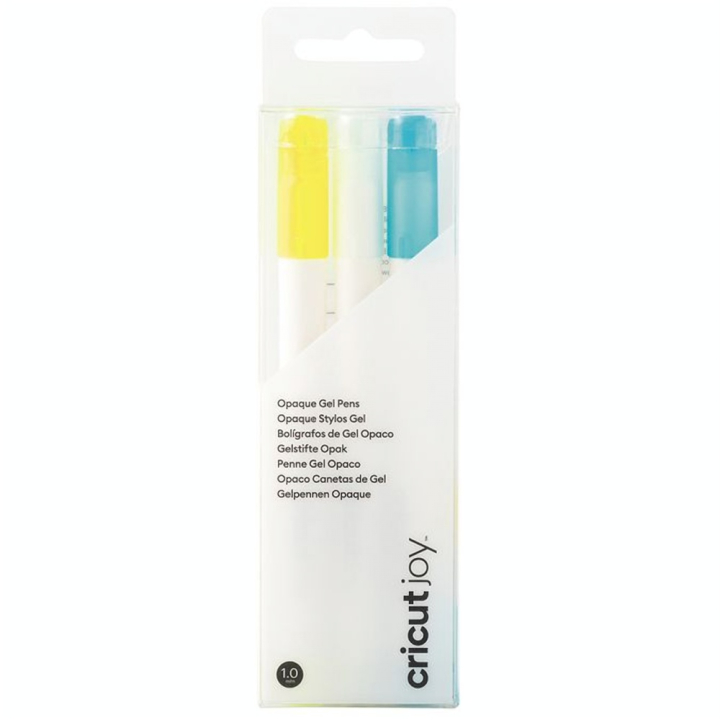 Stylo Encre Gel Opaque 3 pcs Bleu Jaune Blanc - Cricut - Rougier et Plé