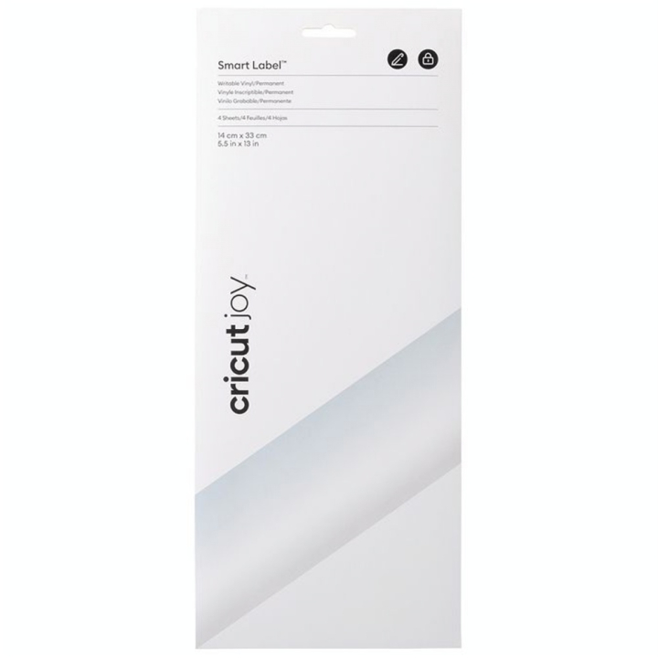 Vinyle Inscriptible Permanent 4 Feuilles 14 x 33 cm Transparent - Cricut - Rougier et Plé