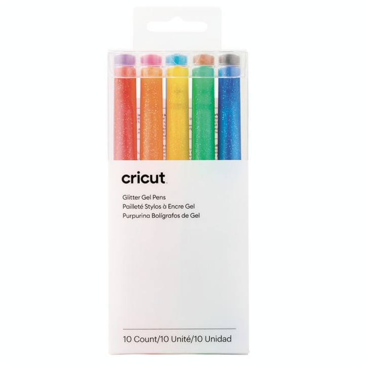 Stylo Encre Gel Pailleté 10 pcs 0.8 mm Arc-en-ciel - Cricut - Rougier et Plé