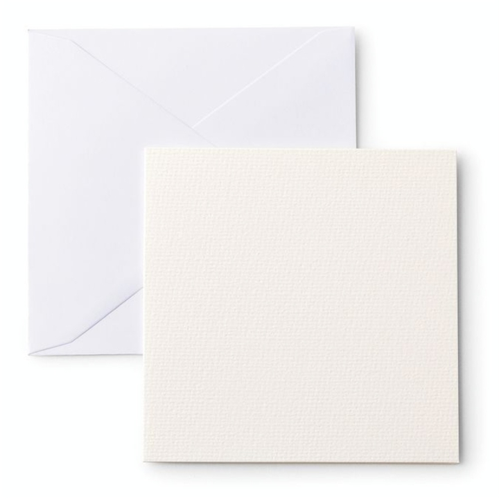 Kit Carterie Aquarelle 12 pcs 12.1 x 12.1 cm Ivoire - Cricut - Rougier et Plé