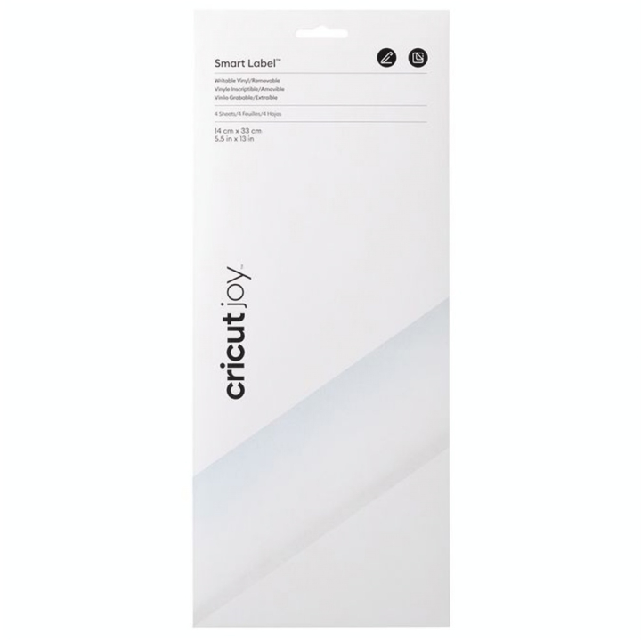 Vinyle Inscriptible Amovible 4 Feuilles 14 x 33 cm Transparent - Cricut - Rougier et Plé