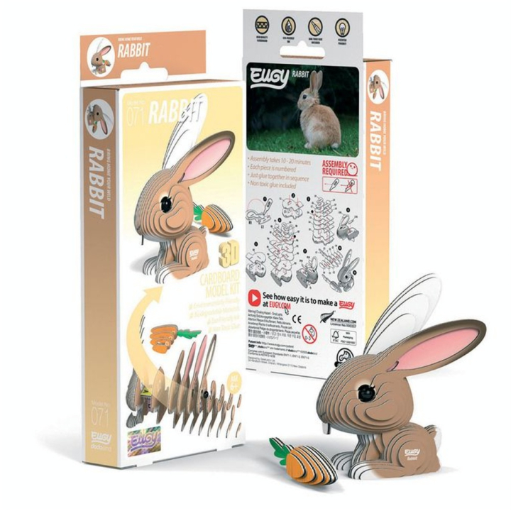 Maquette 3D en carton Lapin - Eugy - Rougier et Plé
