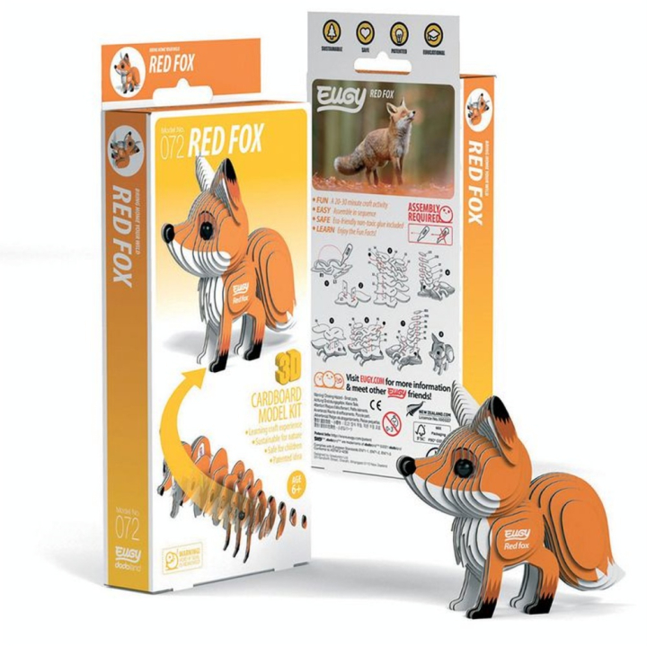 Maquette 3D en carton Renard Roux - Eugy - Rougier et Plé