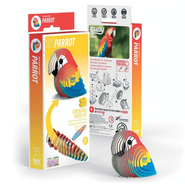Maquette 3D en carton Perroquet - Eugy - Rougier et Plé