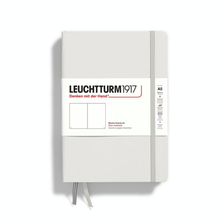 Carnet de notes A5 14.5 x 21 cm Natural Colours Couverture Rigide Pages Blanches - Leuchtturm1917 - Rougier et Plé