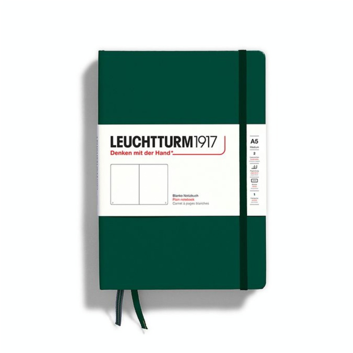 Carnet de notes A5 14.5 x 21 cm Natural Colours Couverture Rigide Pages Blanches - Leuchtturm1917 - Rougier et Plé