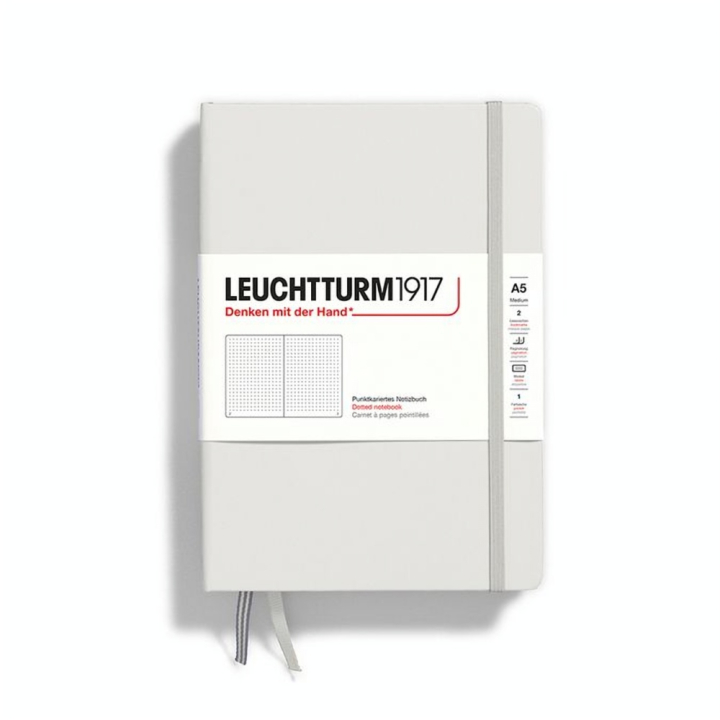 Carnet de notes A5 14.5 x 21 cm Natural Colours Couverture Rigide Pointillés - Leuchtturm1917 - Rougier et Plé