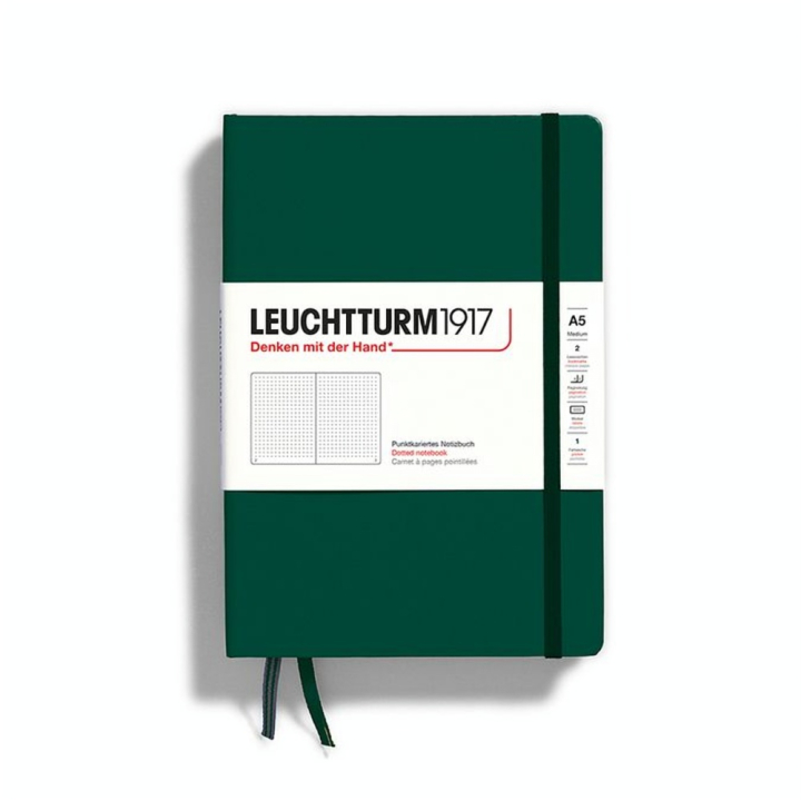 Carnet de notes A5 14.5 x 21 cm Natural Colours Couverture Rigide Pointillés - Leuchtturm1917 - Rougier et Plé