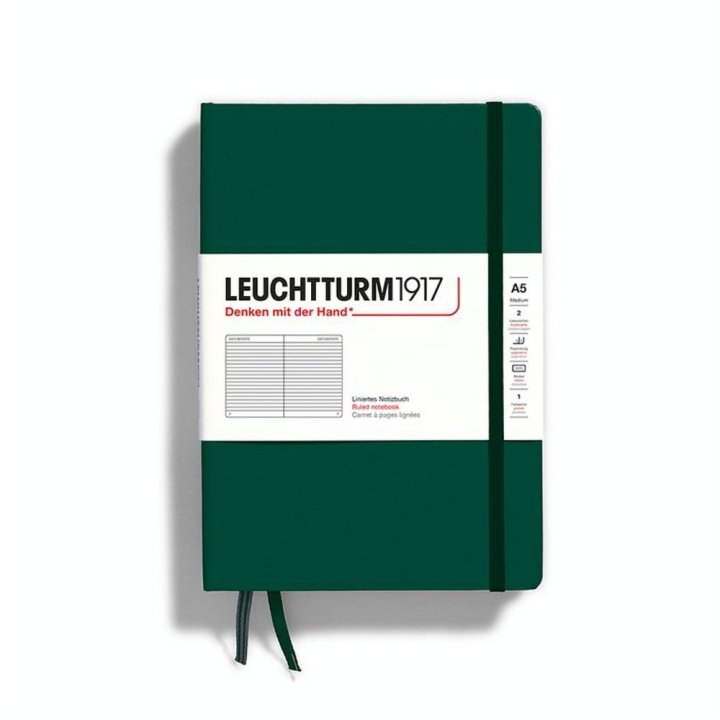 Carnet de notes A5 14.5 x 21 cm Natural Colours Couverture Rigide Ligné - Leuchtturm1917 - Rougier et Plé