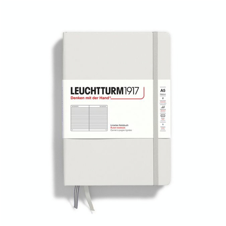 Carnet de notes A5 14.5 x 21 cm Natural Colours Couverture Rigide Ligné - Leuchtturm1917 - Rougier et Plé