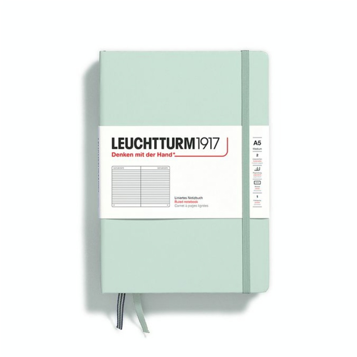 Carnet de notes A5 14.5 x 21 cm Natural Colours Couverture Rigide Ligné - Leuchtturm1917 - Rougier et Plé