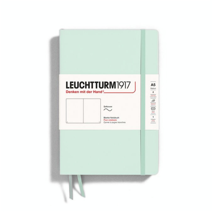 Carnet de notes A5 14.5 x 21 cm Natural Colours Couverture Souple Pages Blanches - Leuchtturm1917 - Rougier et Plé