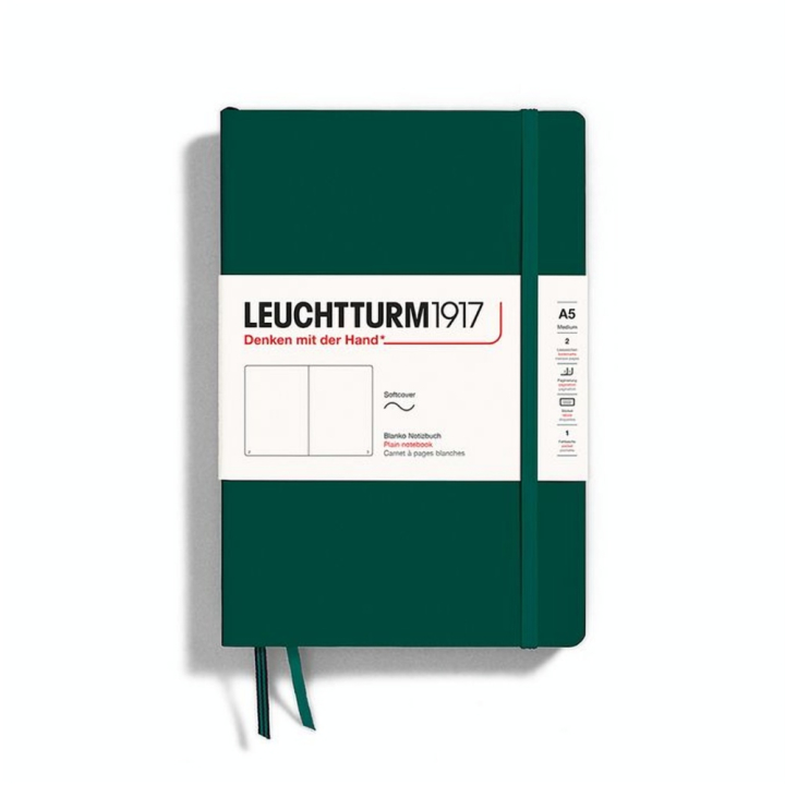 Carnet de notes A5 14.5 x 21 cm Natural Colours Couverture Souple Pages Blanches - Leuchtturm1917 - Rougier et Plé