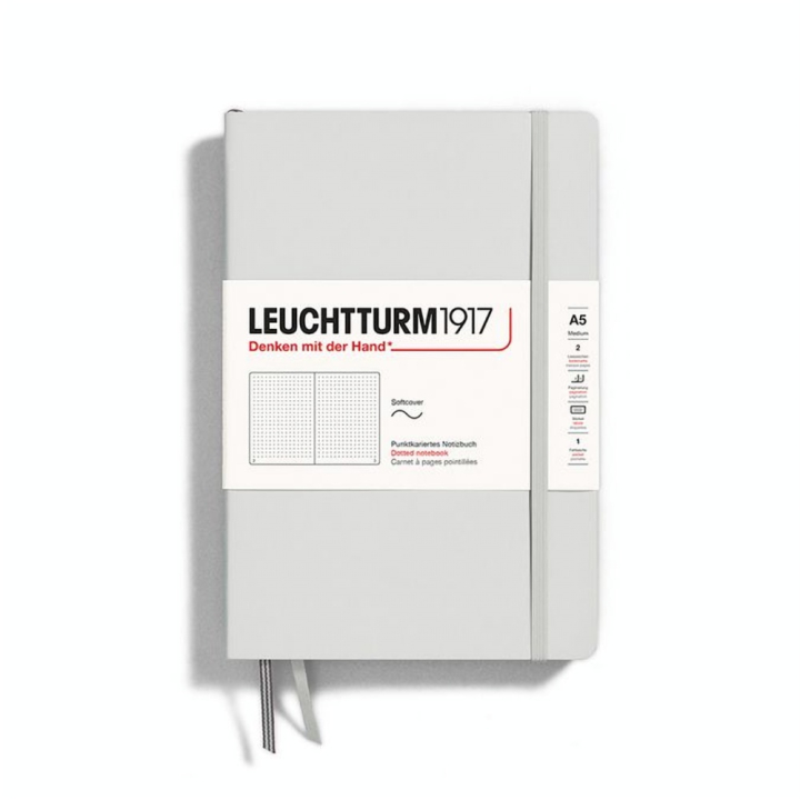 Carnet de notes A5 14.5 x 21 cm Natural Colours Couverture Souple Pointillés - Leuchtturm1917 - Rougier et Plé