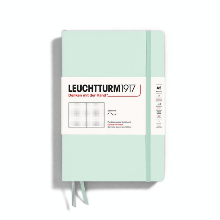 Carnet de notes A5 14.5 x 21 cm Natural Colours Couverture Souple Pointillés - Leuchtturm1917 - Rougier et Plé