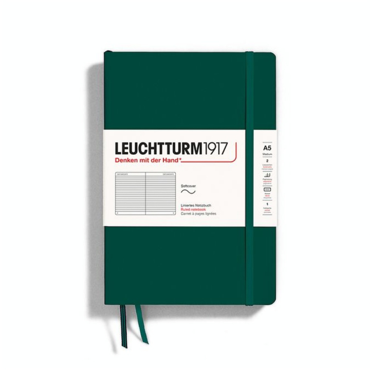 Carnet de notes A5 14.5 x 21 cm Natural Colours Souple Ligné - Leuchtturm1917 - Rougier et Plé