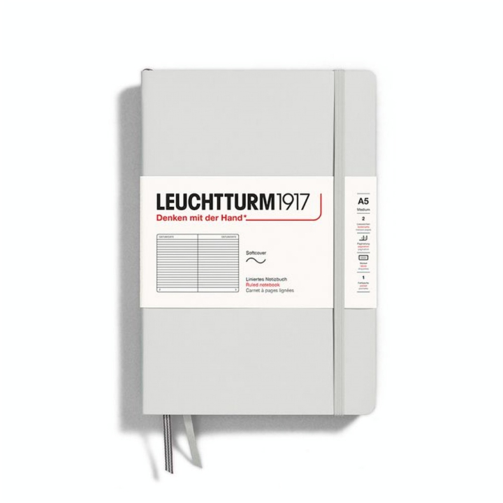 Carnet de notes A5 14.5 x 21 cm Natural Colours Souple Ligné - Leuchtturm1917 - Rougier et Plé