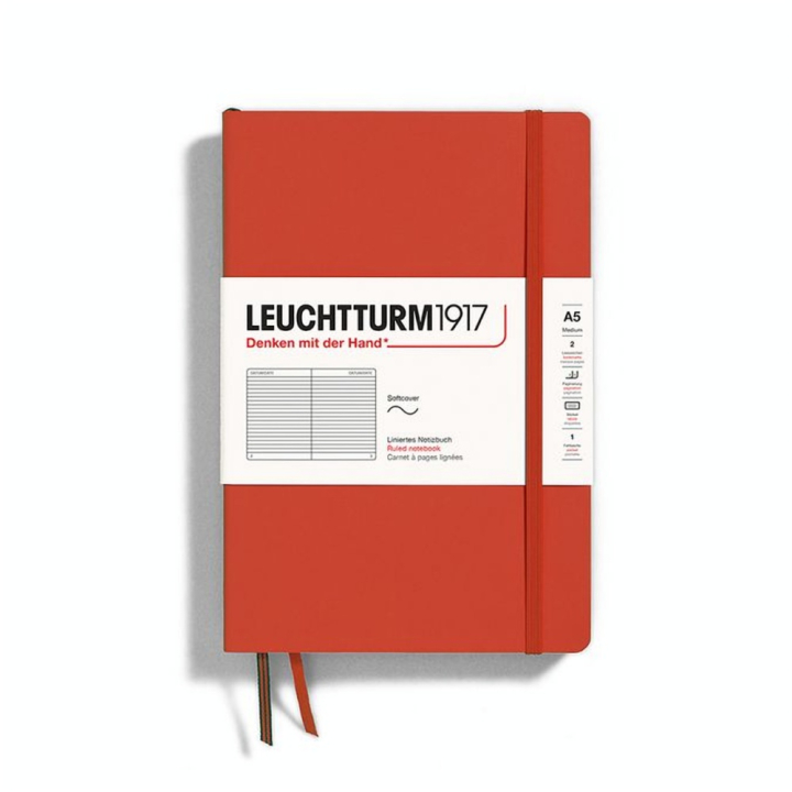 Carnet de notes A5 14.5 x 21 cm Natural Colours Souple Ligné - Leuchtturm1917 - Rougier et Plé