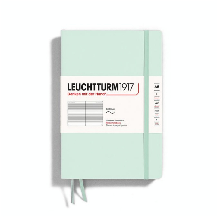 Carnet de notes A5 14.5 x 21 cm Natural Colours Souple Ligné - Leuchtturm1917 - Rougier et Plé