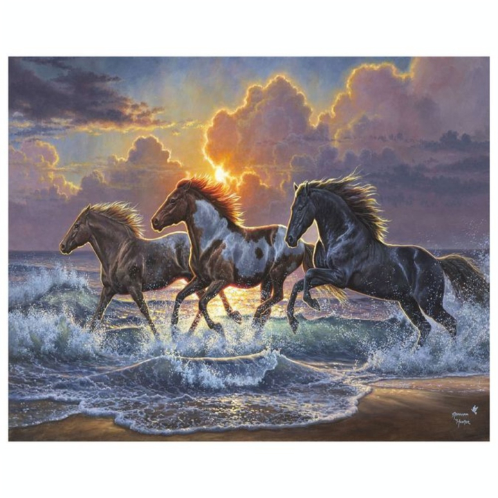 Peinture par numéro Trio de chevaux - Figured'Art - Rougier et Plé