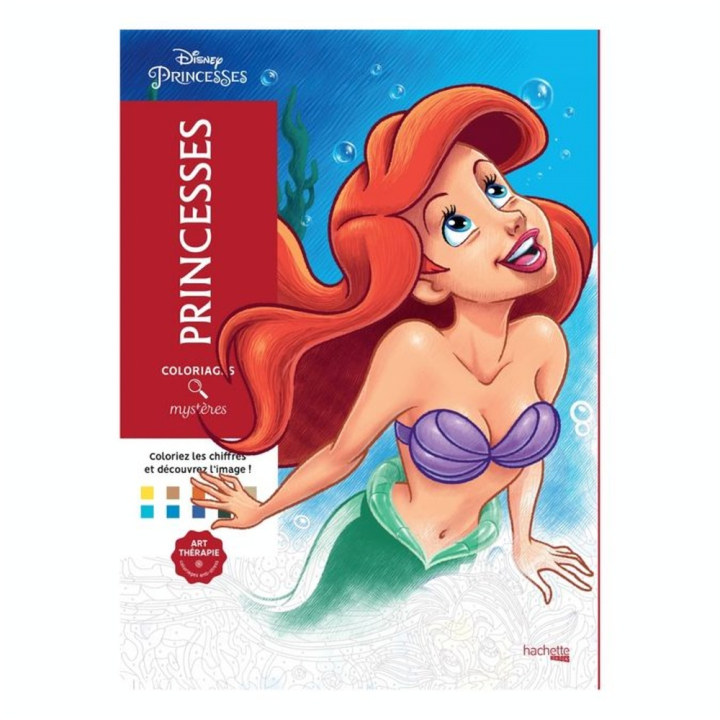 Livre coloriages mystères Disney Princesses - Hachette - Rougier et Plé