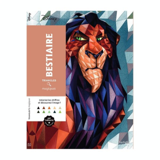 Livre coloriages triangles magique - Bestiaire - Hachette - Rougier et Plé