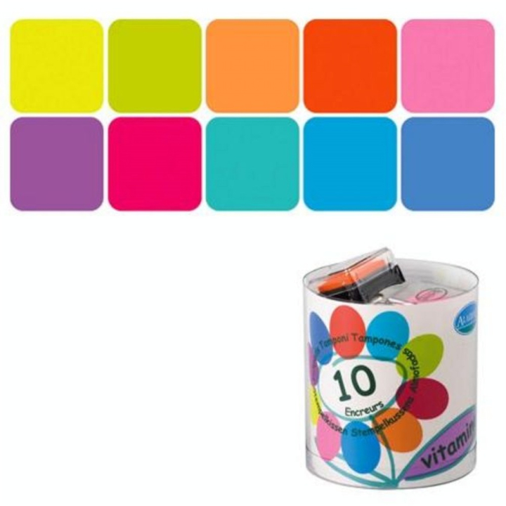 Encreur Stampo set Vitamine 10 pcs - Aladine - Rougier et Plé