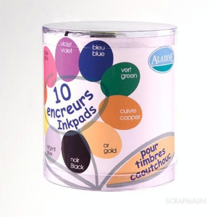 Encreur Stampo set Prima 10 pcs - Aladine - Rougier et Plé
