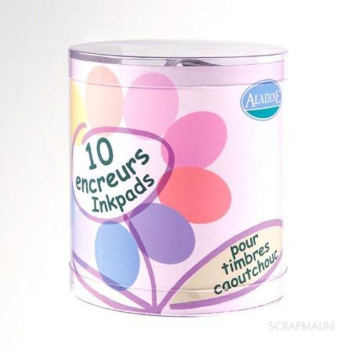 Encreur Stampo set Pastel 10 pcs - Aladine - Rougier et Plé