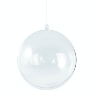 Boule en plastique en 2 parties Ø 12 cm - Rayher - Rougier et Plé