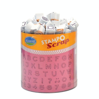 Tampon Stampo mini 3 Alphabets 103 pcs - Aladine - Rougier et Plé