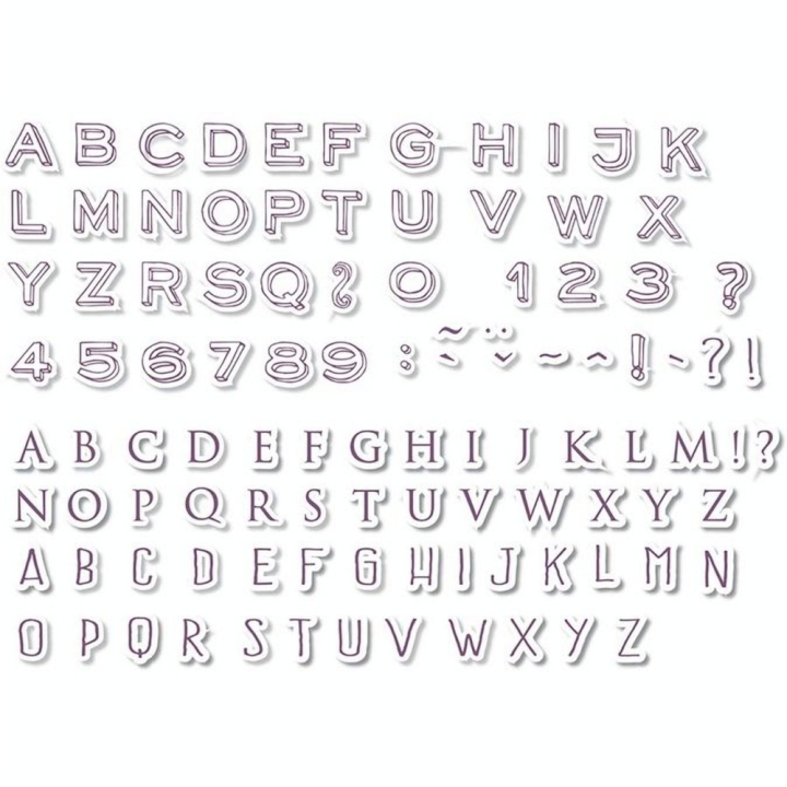 Tampon Stampo mini 3 Alphabets 103 pcs - Aladine - Rougier et Plé