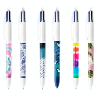 Stylo 4 couleurs série Tye&Die et Botanique - Bic - Rougier et Plé