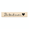 Tampon bois De tout mon cœur - Aladine - Rougier et Plé