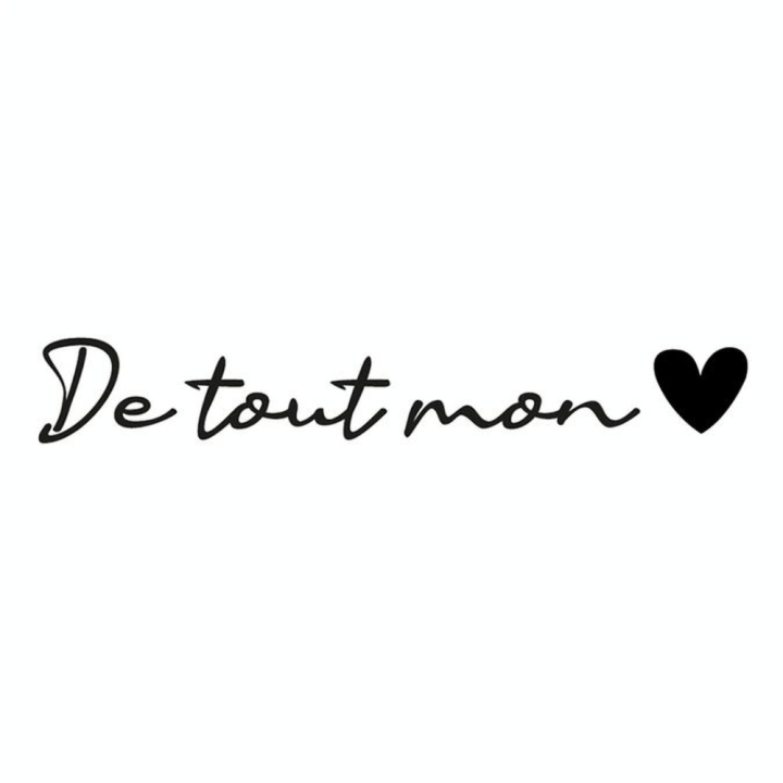 Tampon bois De tout mon cœur - Aladine - Rougier et Plé