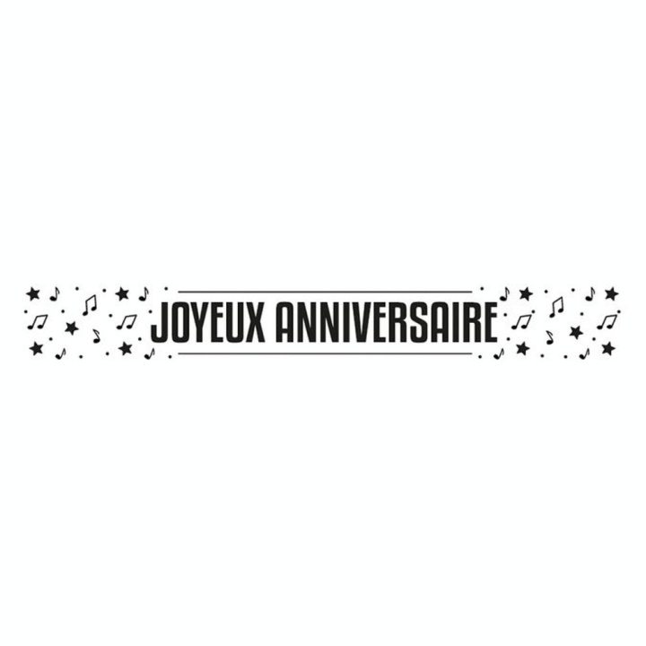 Tampon bois Joyeux Anniversaire - Aladine - Rougier et Plé