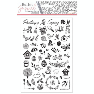 Tampons Stampo bullet journal - Printemps - Aladine - Rougier et Plé