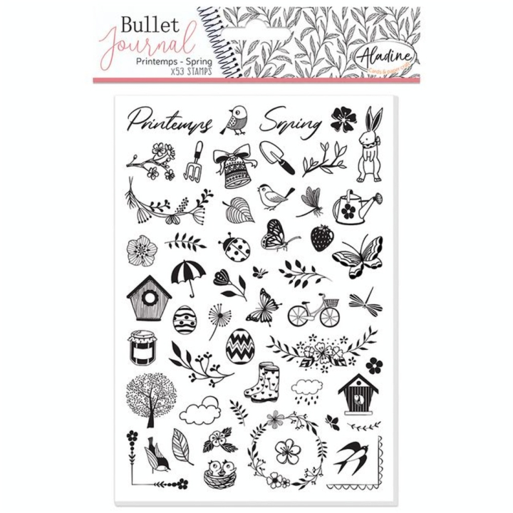 Tampons Stampo bullet journal - Printemps - Aladine - Rougier et Plé