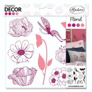 Tampons en mousse Stampo Deco - Floral - Aladine - Rougier et Plé