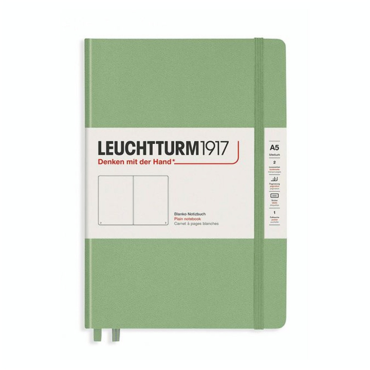 Carnet Classic A5 souple 251p blanches - Sauge - Leuchtturm1917 - Rougier et Plé
