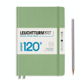 Carnet Edition 120G A5 rigide 203p lignées - Sauge - Leuchtturm1917 - Rougier et Plé