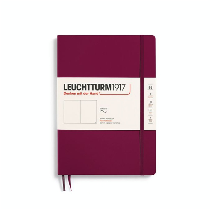 Carnet de notes Souple B5 17,8 x 25,4 cm Uni - Leuchtturm1917 - Rougier et Plé