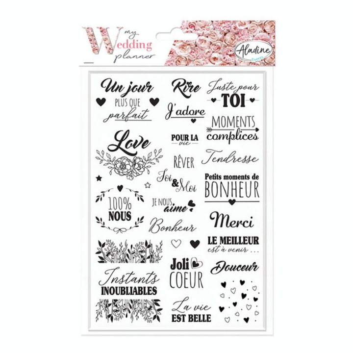 Tampon mousse Wedding Planner Kit Mots Doux - Aladine - Rougier et Plé