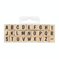 Tampon bois Stampo Alphabet Kit Majuscule Small - Aladine - Rougier et Plé