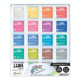 Encreurs Izink Pigment S Set de 20 - Aladine - Rougier et Plé