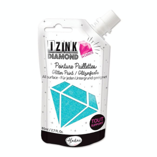 Peinture pailletée Izink Diamond 24 Carats 80 ml - Aladine - Rougier et Plé