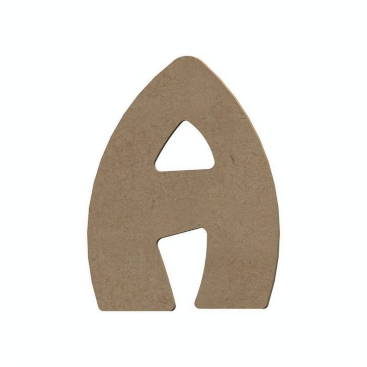 Lettre A en bois médium 15 cm - Aladine - Rougier et Plé