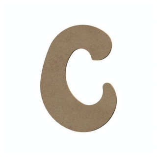 Lettre C en bois médium 15 cm - Aladine - Rougier et Plé