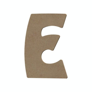 Lettre E en bois médium 15 cm - Aladine - Rougier et Plé